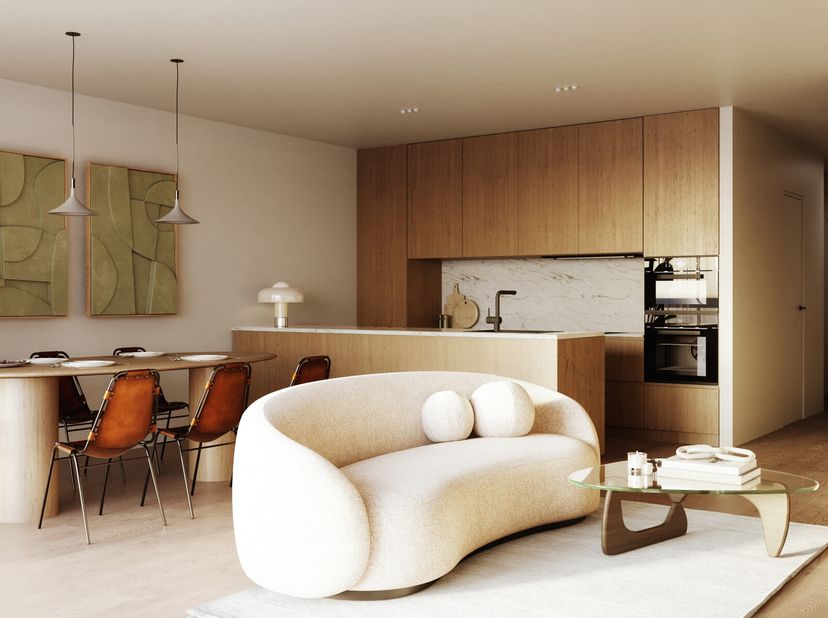 Zillelande het future proof woonproject aan de Keirlandse Zillen. Dit comfortabel appartement met 3 slaapkamers gelegen op het 2e verdiep heeft een op
