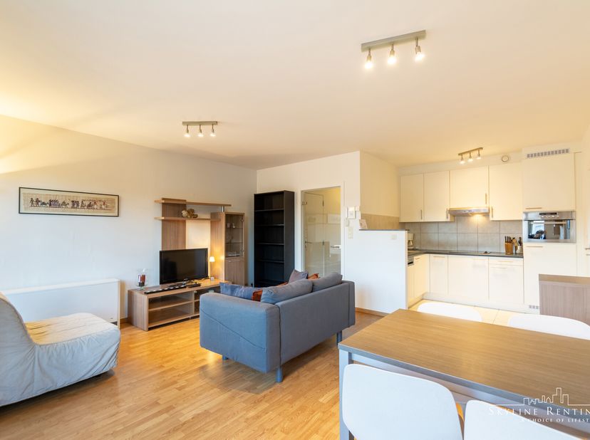 AG C3.2 - Prachtig gemeubeld appartement met 1 slaapkamer bestaande uit een inkomhal, ruime woonkamer, volledig ingerichte open keuken, slaapkamer, ba