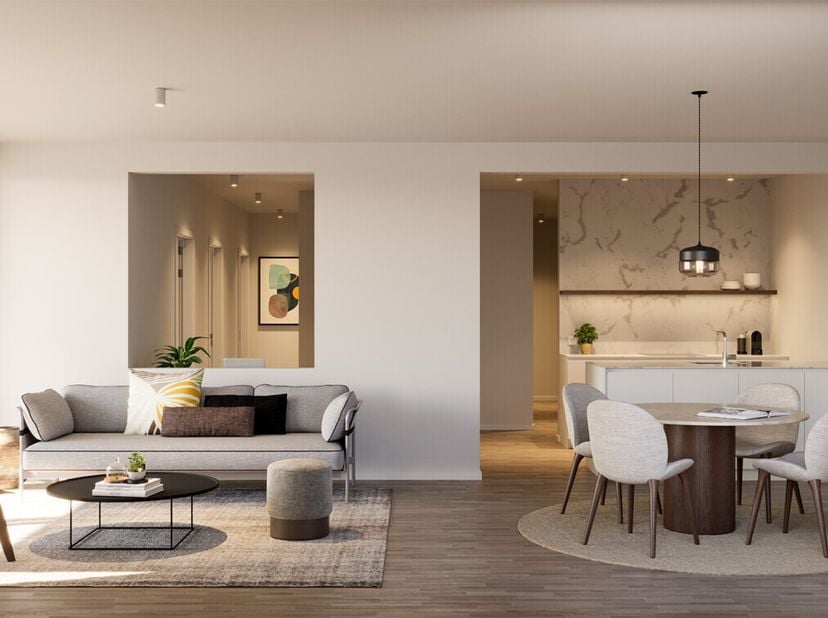 &#039;Nexuss&#039; is een duurzaam nieuwbouwproject in Schelle, met 64 wooneenheden en een commerciële ruimte. Met appartementen, duplexen en stapelwoningen van
