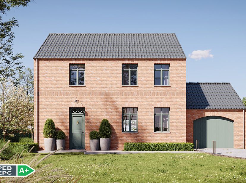 Deze charmante nieuwbouwwoning kan voor u gerealiseerd worden volgens de meest energiezuinige norm, dankzij warmtepomp met vloerverwarming, Ventilatie