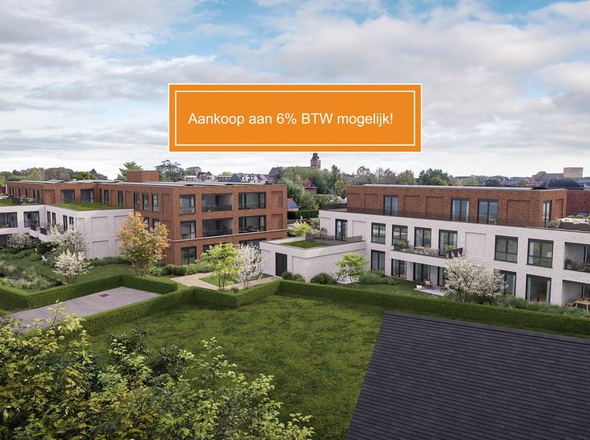 Dit unieke nieuwbouwproject &quot;JUNE&quot;, bestaande uit 2 gebouwen, zal worden gerealiseerd op de site van de oude Melkerij te Putte op wandelafstand van wi