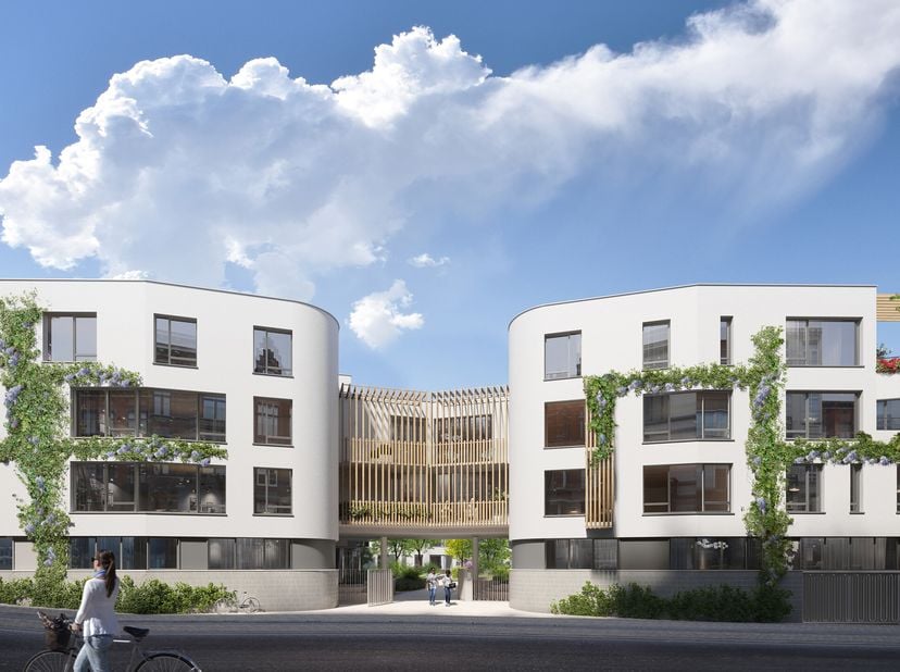 UCCLE - implanté entre le Square Coghen et la rue du Doyenné, à un jet de pierre du Parvis Saint-Pierre, superbe STUDIO NEUF (1sdd) de 34 m² avec TERR