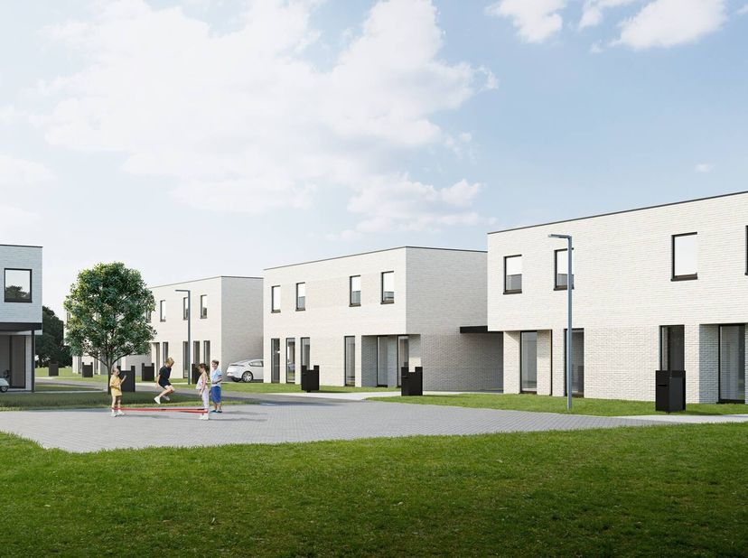 Le projet résidentiel contemporain, composé de 11 lots, dont 3 bâtiments ouverts et 8 bâtiments semi-ouverts. Sur ces lots, des maisons avec jardin et