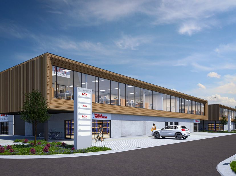 Unité  de 216m² dans le nouveau site Ter Walle, situé sur Grote Steenweg, juste en face du château d&#039;Olsene. Ce développement offre un mélange attraya