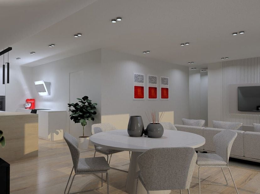 Découvrez ce superbe appartement alliant espace et luminosité, idéalement agencé : 53m² de living avec grandes baies vitrées donnant accès à la terras