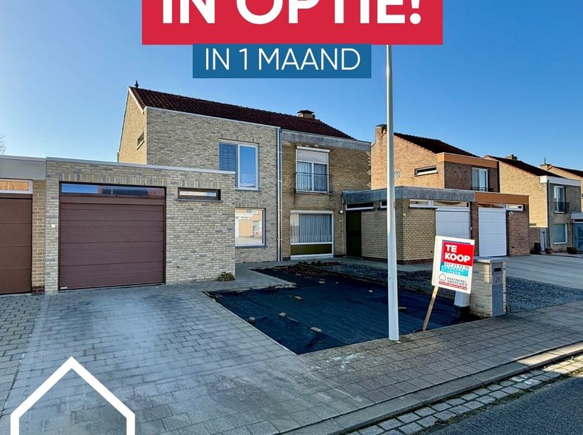 Deze deels gerenoveerde woning gelegen in een doodlopende straat met inpandige garage, gunstig EPC-label en 3SLPKS is ideaal als gezinswoning.&lt;br /&gt;
O