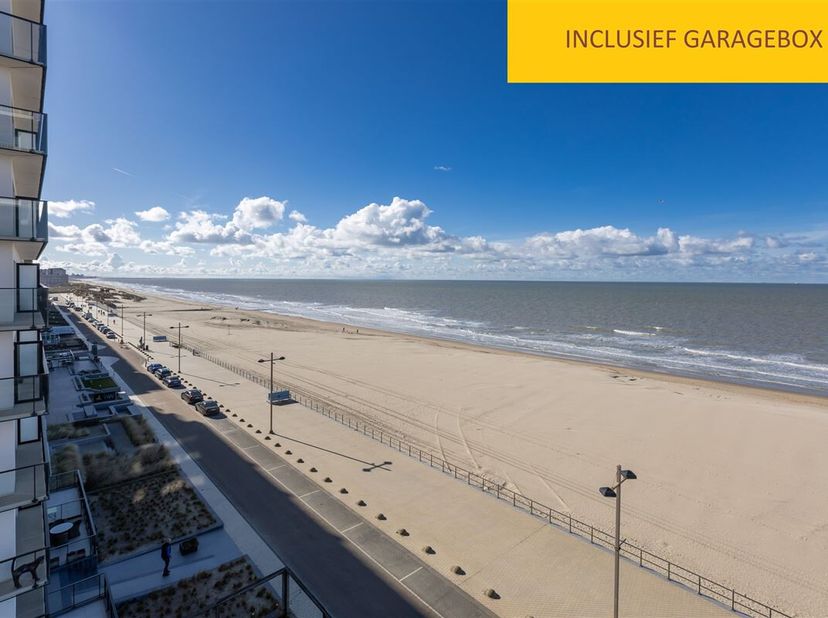 Zonnig en gemeubeld  hoekappartement met prachtig zicht op zee, beschermd duinengebied en hinterland.  Indeling : inkomhal, woonkamer met zeer veel li