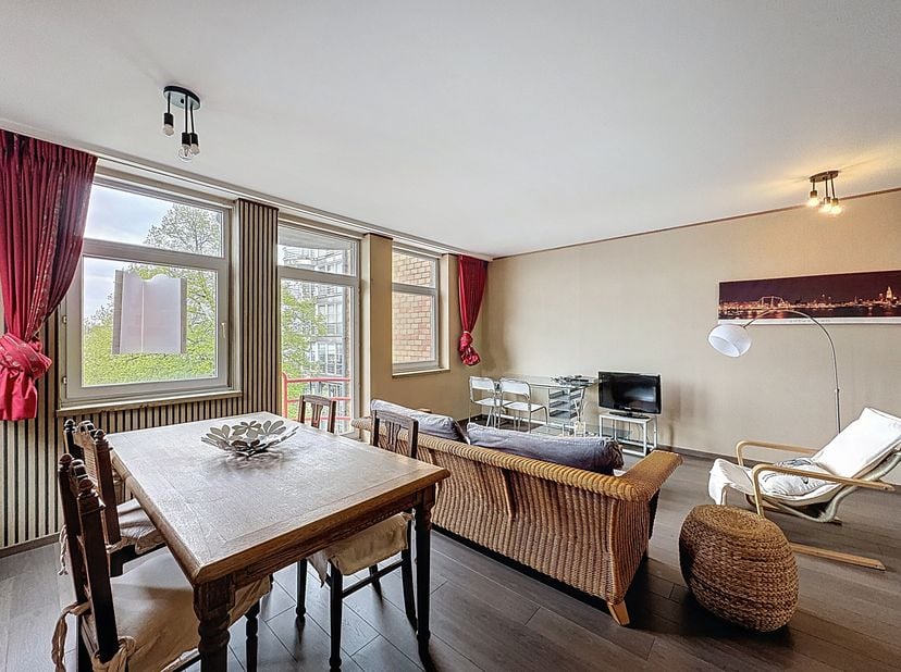 Ce studio meublé à louer est situé à Guldenberg, juste en face de la Noorderterras, sur les quais d&#039;Anvers. Le studio est situé sur les quais de l&#039;Esc