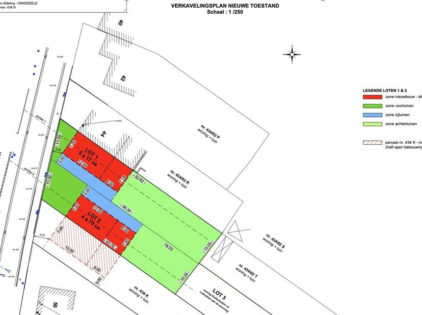 Terrain à bâtir situé dans la Vierwindenstraat.&lt;br /&gt;
Convient pour une construction ouverte ou comme terrain de projet pour 2 maisons semi-ouvertes (