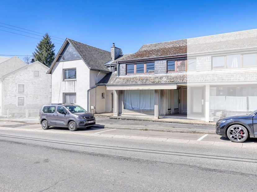 Dans le centre de Bièvre, à deux pas de l&#039;école et des commerces, cette maison pleine de potentiel vous séduira par ses volumes! Au rez-de-chaussée vo