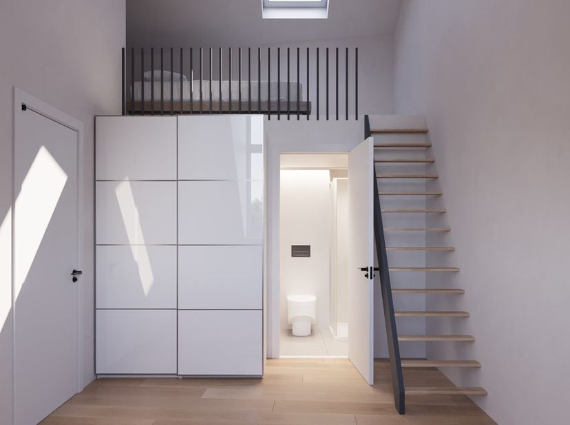 Ontdek deze lichtrijke studentenunit, zijnde een duplex, in een uniek opbrengsteigendom op de ring van Leuven! Een prachtig vernieuwbouwproject dat ni