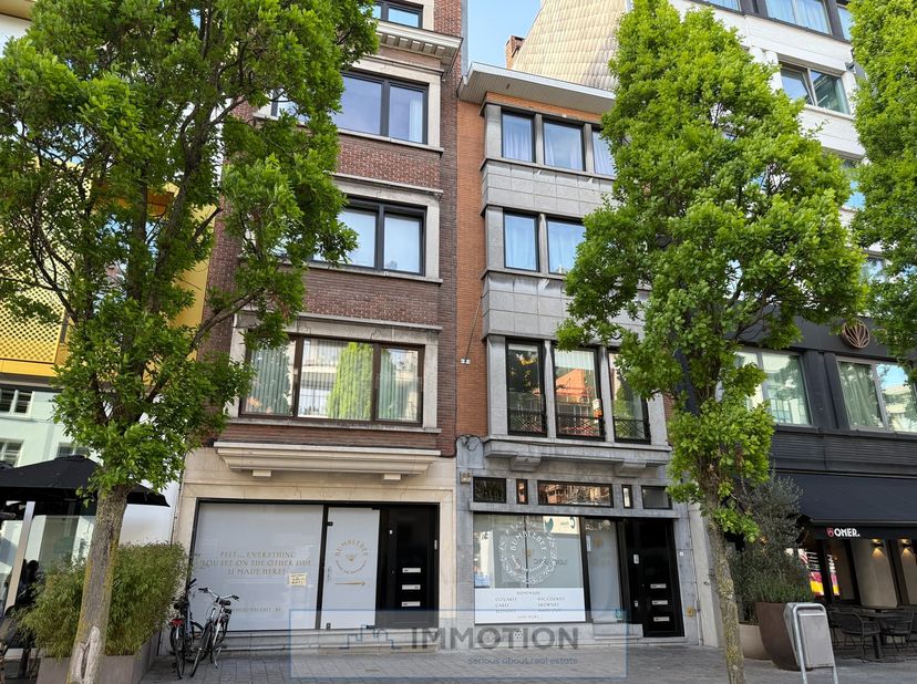 Appartement op eerste verdieping (zonder lift), met ruime living, ingerichte keuken, badkamer, slaapkamer, vrij 1 juli. Voor meer info of een bezoek c
