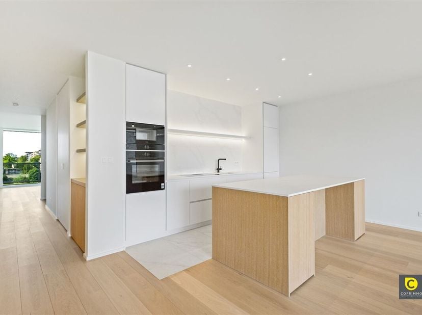 Dit verbluffend appartement van 124m² werd hoogwaardig en stijlvol gerenoveerd, geniet een uitstekend EPC A, conforme elektriciteit en is asbestveilig