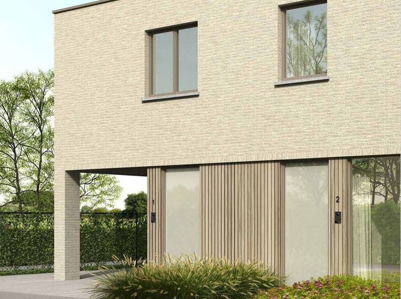 Vichte: Instapklare nieuwbouwwoning met 3 slaapkamers, carport en zonnige tuin in een rustige, doodlopende straat. Deze moderne koppelwoning in Vichte