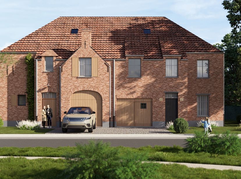 Lot 8 in het charmante project Vogelzang vormt een harmonieuze mix van karaktervolle architectuur en hedendaagse woonkwaliteit. Achter de stijlvolle g
