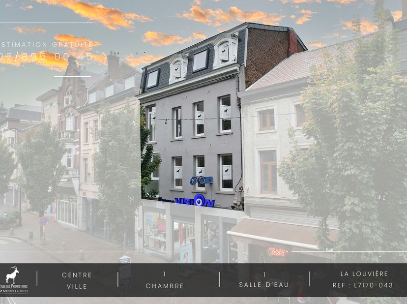 Référence Agence: L7170-042&lt;br /&gt;
*** VISITE VIRTUELLE: https://envisite.net/vtour/fr/p3xnc7 ***&lt;br /&gt;
A LOUER bel appartement neuf de 1 chambre en pl