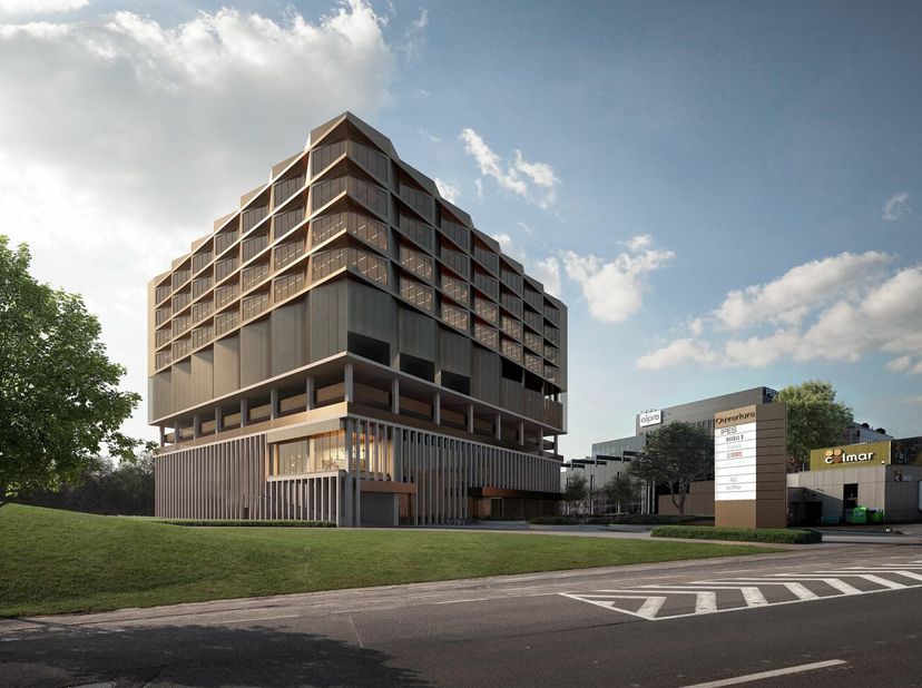 Deze high-end kantoren te huur bevinden zich in nieuwbouw kantorencomplex Ouverture. De ligging langs de Kortrijksesteenweg, vlakbij Flanders Expo en