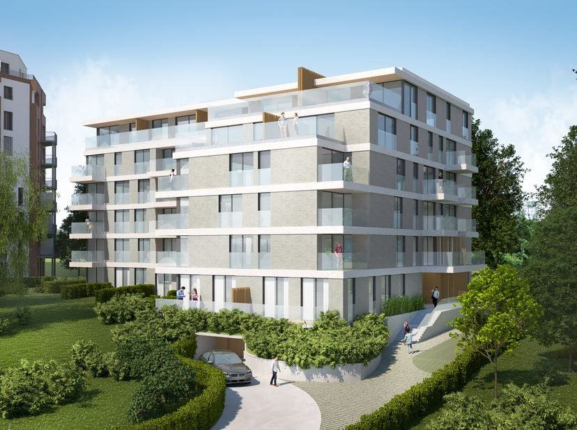 Bel appartement de 2 chambres de 97m² avec terrasse de 11m² situé au 3ème étage d&#039;un immeuble construit en 2021, La Résidence The Fairview. Il se comp