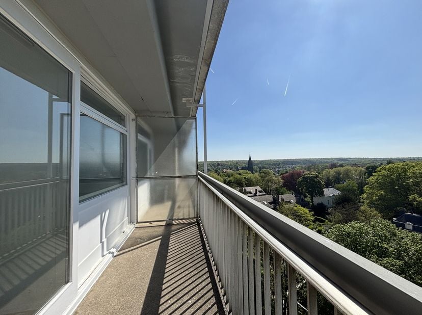 WATERMAEL-BOITSFORT : à proximité du Parc de Tournay-Solvay et dans un beau cadre verdoyant, ce lumineux studio de +/-45 m² (selon le PEB) avec terras
