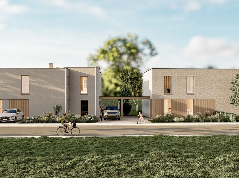 Lot 8 in Hof ter Laak combineert moeiteloos klassieke en moderne architectuur. De ruwbouwfase is voltooid, en de woning is klaar voor verdere afwerkin