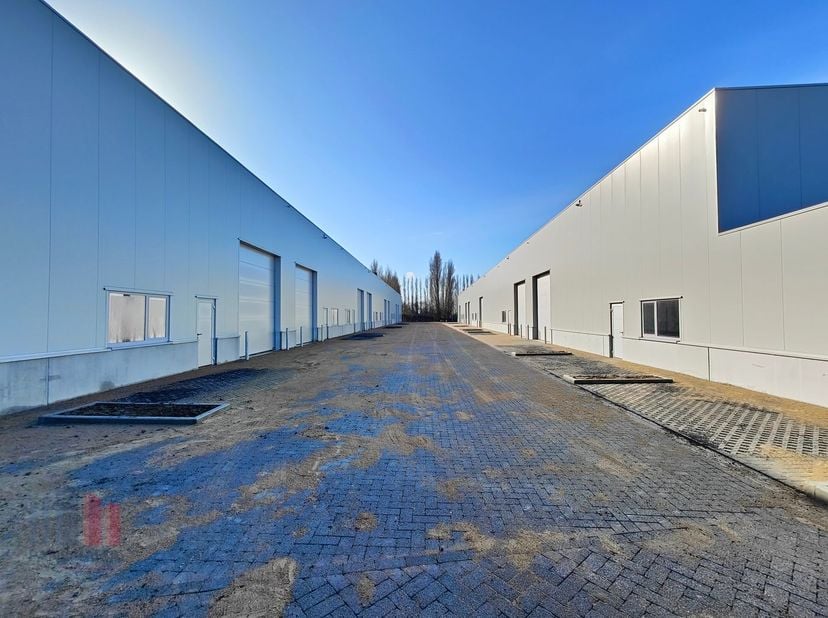 De casco loods van 304 m² maakt deel uit van het KMO park &quot; TINTERSWEGE &quot; en heeft een vrije hoogte van 6 m, de unit is opgebouwd uit een staalstructu