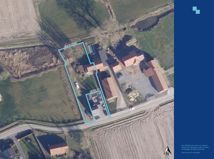 VERKOCHT ! Verkoopovereenkomst in opmaak.Af te breken halfopen bebouwing (mogelijkheid tot plaatsen open bebouwing), erg landelijk en groen gelegen op