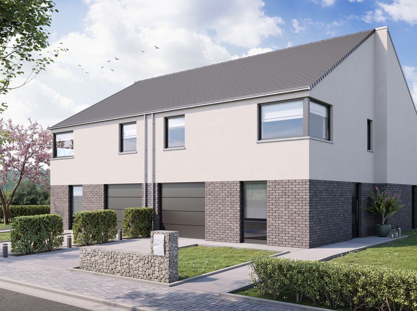 Nieuwbouw villa, bijna energieneutrale woning op een welgelegen perceel bouwgrond van 4 are 90 centiare. De groene omgeving, makkelijke bereikbaarheid