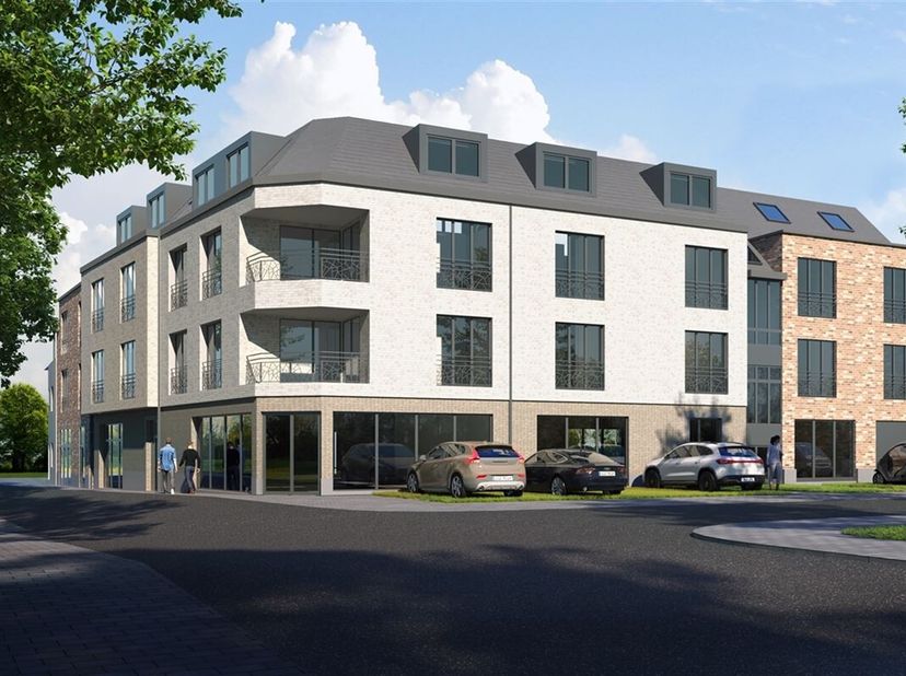 Spacieux nouvel appartement de duplex situé au deuxième étage avec terrasse orientée au sud. &lt;br /&gt;
Par lAvenue des violettes, nous trouvons le hall d