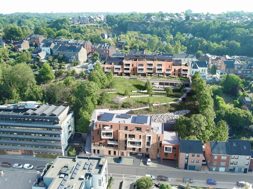 NAMUR, idéalement situé, à proximité de toutes les facilités, à 500 m de la gare, Â Les Terrasses de Namur Â est un projet de 2 bâtiments distincts co