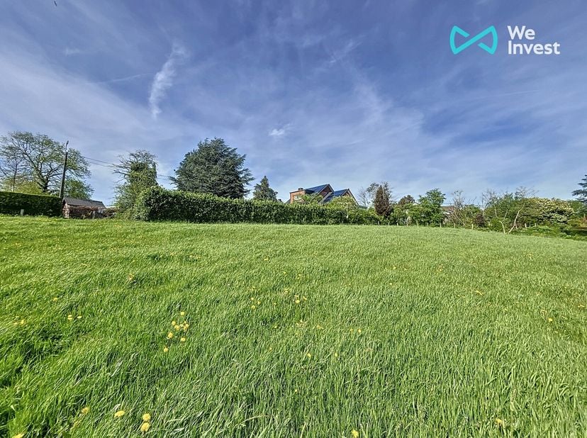 Contact : 0494126042 - We Invest Ourthe-Amblève et Laura ont le plaisir de vous présenter à la vente ce magnifique terrain à bâtir d&#039;une superficie de