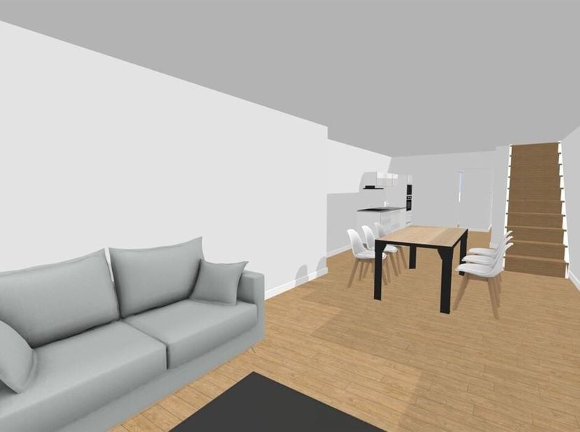 Terrain à bâtir pour une construction mitoyenne de type unifamiliale semi-flamande avec permis.&lt;br /&gt;
Le terrain a été évacué et est prêt à accueillir