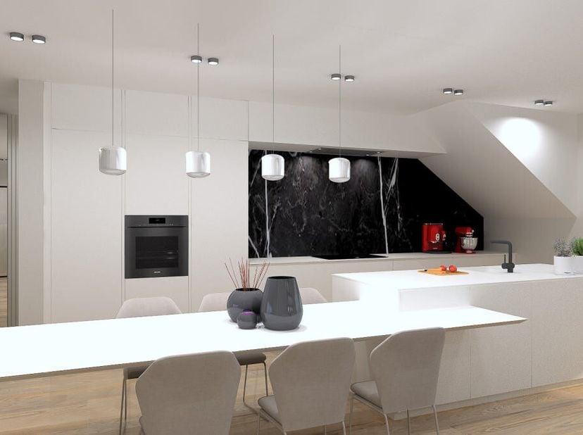 Découvrez ce superbe appartement alliant espace et luminosité, idéalement agencé : 54m² de living avec grandes baies vitrées donnant accès aux terrass