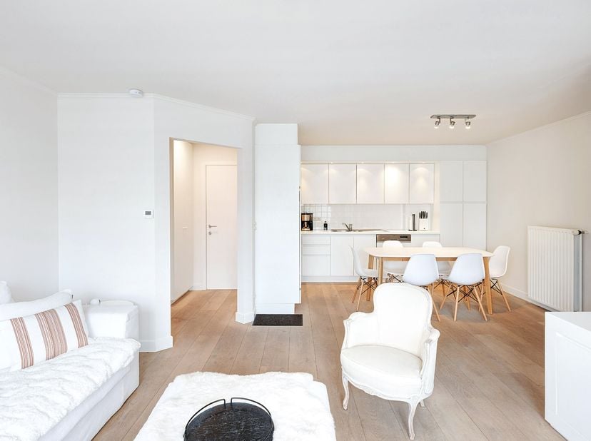 Instapklaar &amp; tevens gemeubeld 1-slaapkamerappartement is gelegen 150m wandelafstand van de Zeedijk-Albertstrand.&lt;br /&gt;
Indeling:  aparte inkomhal met