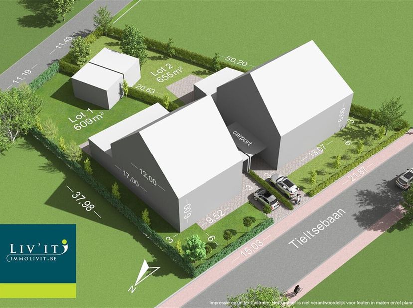 Bouwgrond gelegen langs de Tieltsebaan te Scherpenheuvel-Zichem (Messelbroek). &lt;br /&gt;
De bouwgrond is 600m² groot en biedt zeer veel mogelijkheden. &lt;b