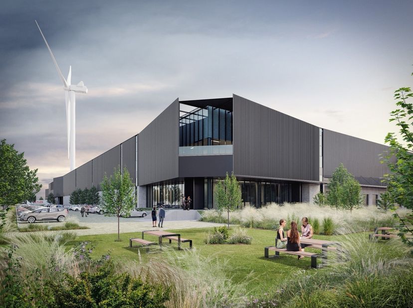 Cet entrepôt à Péruwelz (Belgique) propose des surfaces modulables de 9 000 m² à 110 000 m², avec un accès direct aux autoroutes E42 (Tournai-Liège) e