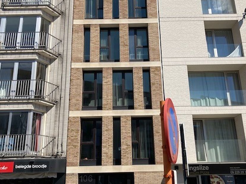 éénkamer appartement met keuken ( kookplaat , dampkap , frigo , diepvries ) ruimte voor microgolf voorzien ,  kleine living , apart toilet , berging 1