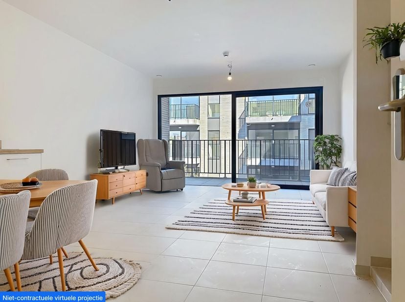 Deze nieuwbouw assistentieflat te koop, gelegen in het Zilvererf, een rustige en groene buurt te Maldegem, is ideaal voor wie wil genieten van een rus