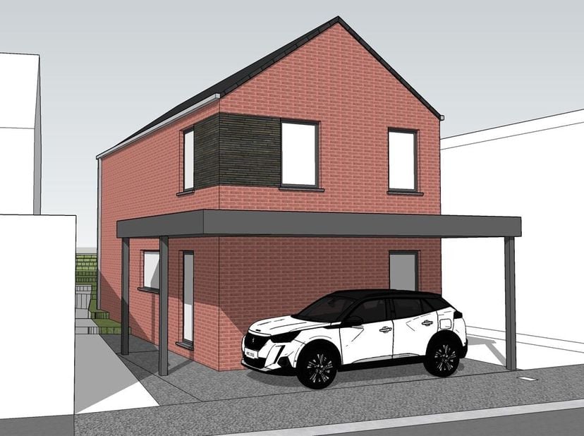 Exceptionnelle localisation pour cette nouvelle construction Thomas et Piron à bâtir à Hollain - &lt;br /&gt;
Rez : Hall d&#039;entrée, WC, séjour lumineux compo