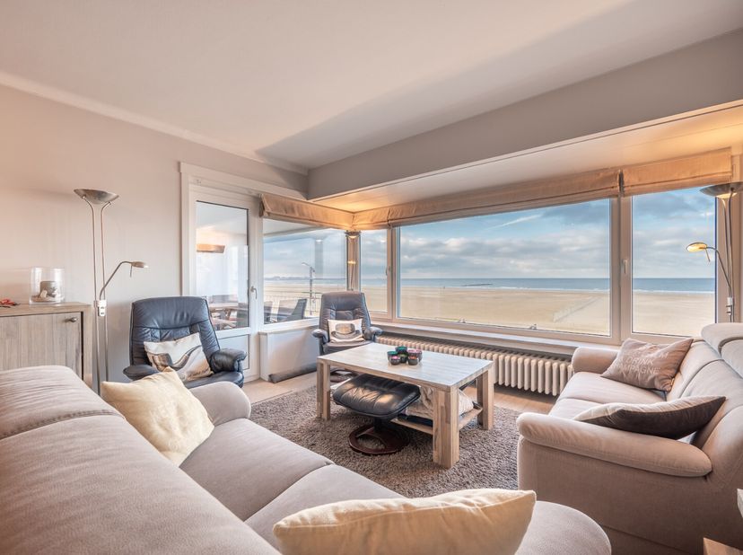 Goed gelegen appartement op Albertstrand op een 1e verdieping op de Zeedijk met mooi frontaal zeezicht.  Dit vrij ruim appartement is instapklaar doch