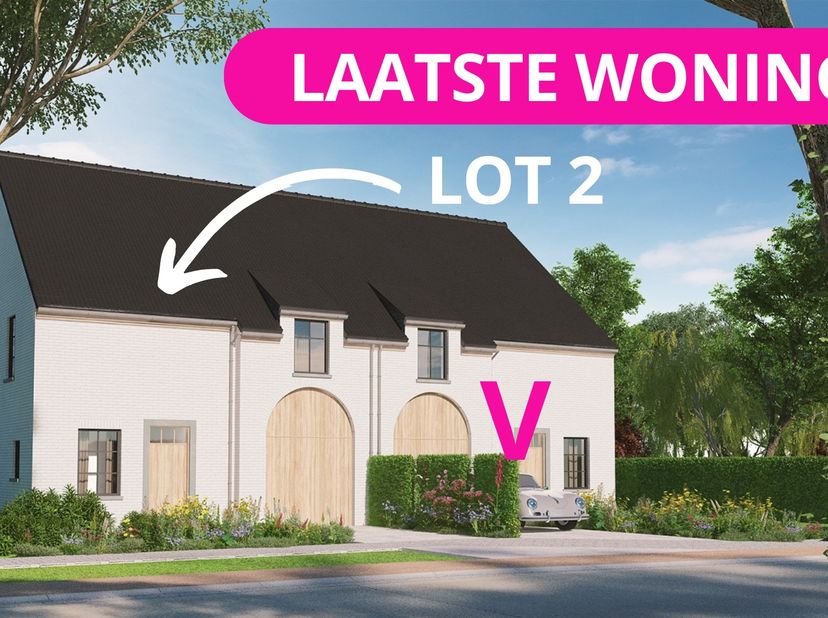 BEN-woning:  Volledig en kwaliteitsvol afgewerkte Pastoriestijl - nieuwbouw met 4 slpk,  Zuidgerichte tuin te Oedelem - LOT 2: 853 m²&lt;br /&gt;
&lt;br /&gt;
Nie