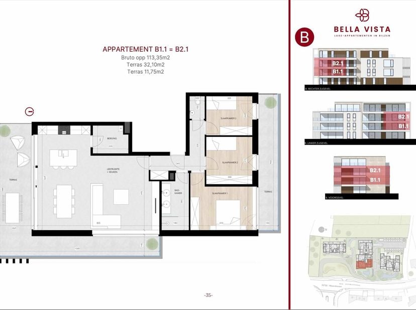 Welkom in Residentie BELLA VISTA te Bilzen (Meershoven). &lt;br /&gt;
&lt;br /&gt;
Hier stellen we U vandaag graag een appartement voor, gelegen op de tweede verd