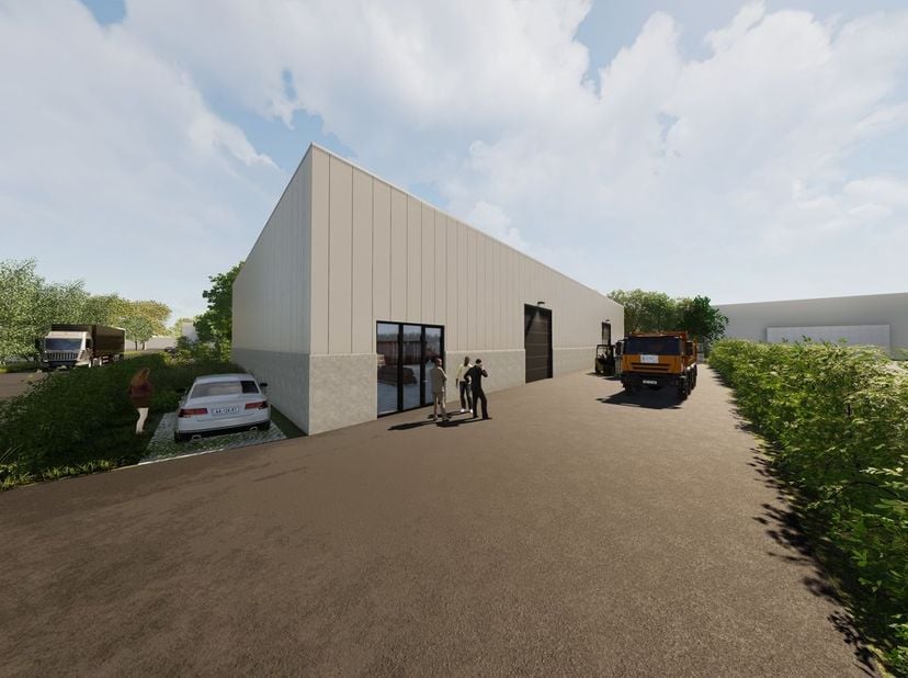 Nieuwbouw bedrijfsgebouw van 948 m² op een terrein van 1.884 m² te koop.&lt;br /&gt;
&lt;br /&gt;
De nieuw te bouwen magazijnruimte met een vrije hoogte van +/- 6