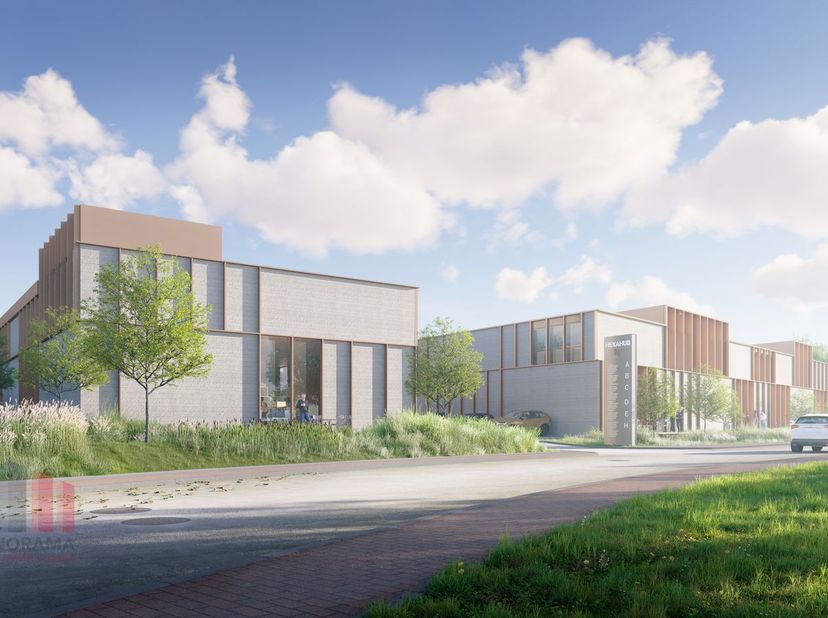 Nieuwbouw KMO-unit met een oppervlakte van +/- 909 m² en 6 privatieve parkeerplaatsen te koop. Fantastisch gelegen langs de Kwadestraat in de schaduw