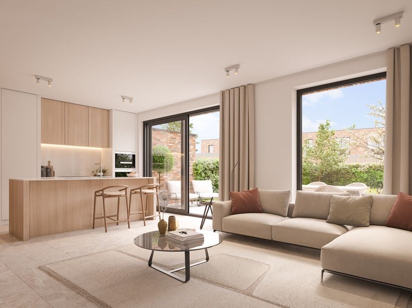 Deze knappe woning is op veel vlakken een absolute voltreffer: een nieuwbouw met een bruto-oppervlakte van 137,10 m² gelegen in een groene omgeving me