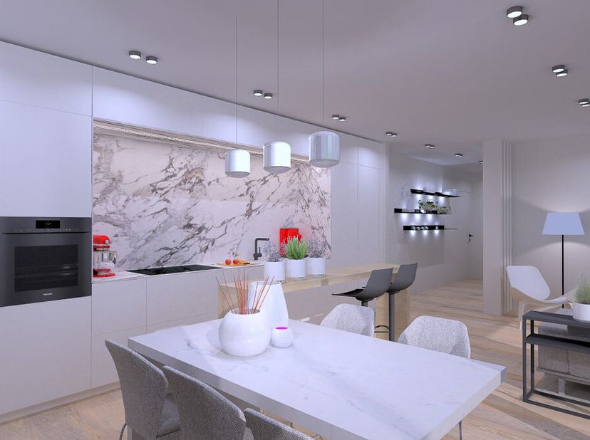 Découvrez ce superbe appartement alliant espace et luminosité, idéalement agencé : 30m² de living avec grandes baies vitrées Cuisine super équipée ouv