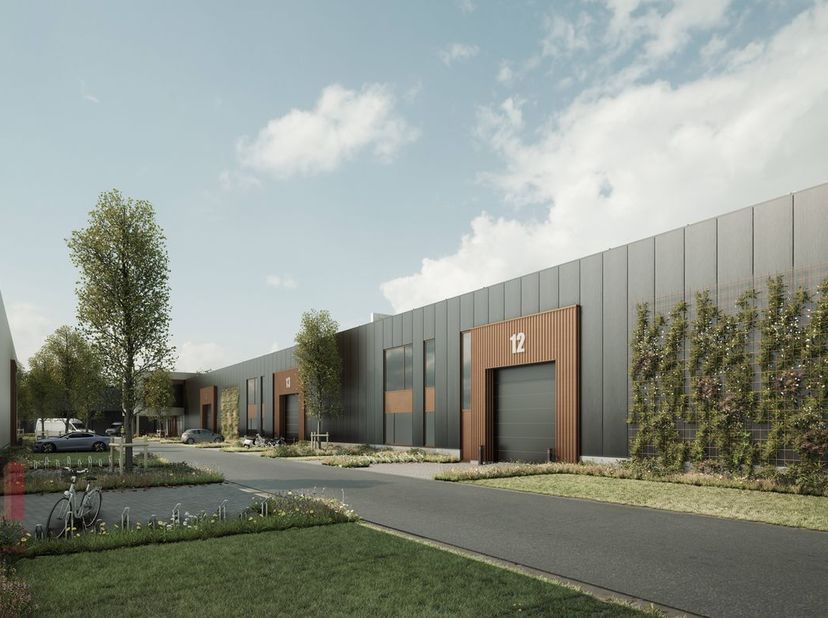Unité de PME nouvellement construite d&#039;une superficie de 3.160 m² à vendre. Idéalement situé sur un site commercial entre les autoroutes E19 et E313.