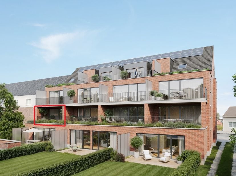‘DE VOORBURG’ - Stijlvol wonen op een toplocatie in Laakdal&lt;br /&gt;
&lt;br /&gt;
APPARTEMENT 1.4&lt;br /&gt;
Nieuwbouwappartement met terras en groen dak&lt;br /&gt;
Inde