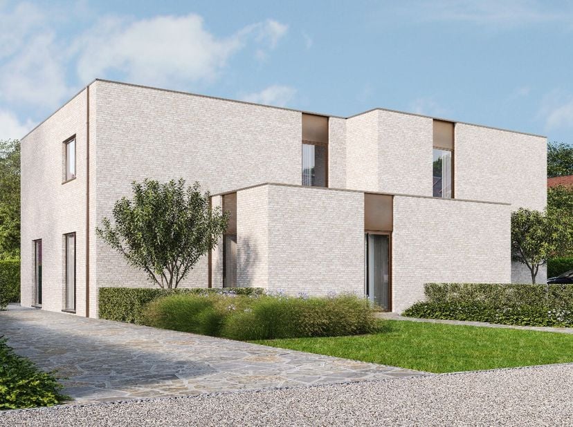 Op een zeer centrale locatie, gelegen tussen Zonhoven en Hasselt, wordt binnenkort deze top afgewerkte nieuwbouw woning gerealiseerd op een perceel va