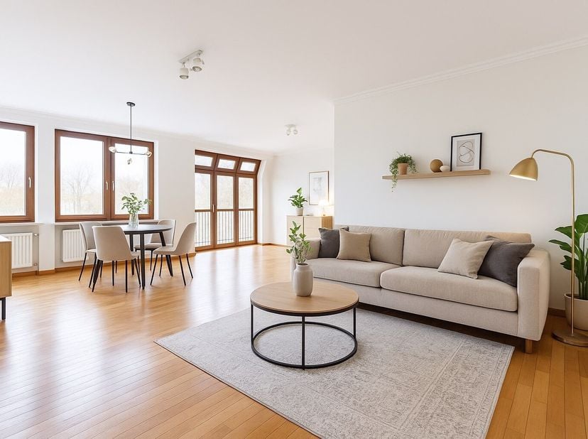 BRUGGE - STARTPRIJS  GROOT 3-slaapkamerappartement (145m² bruikbare oppervlakte, 3e verd.) met TERRAS en aankoopmogelijkheid van een GARAGE. MOOI WEID