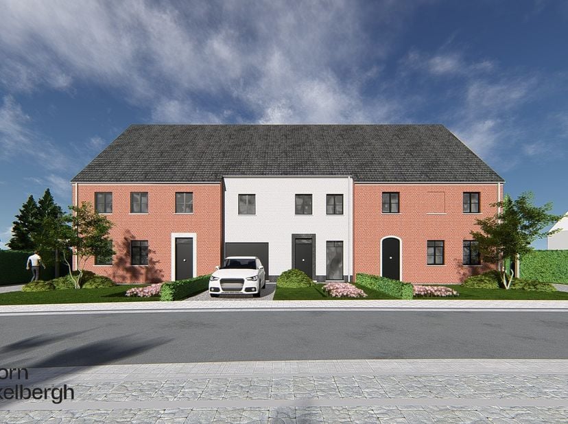 In een rustige straat start men binnenkort met de bouw van deze prachtige woning in pastoriestijl. Dankzij de ideale ligging is deze woning zeer goed